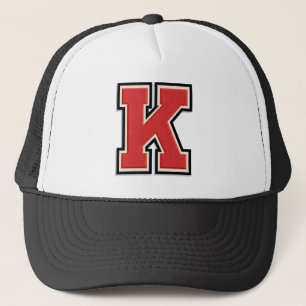 Red Letter "K" Trucker Hat