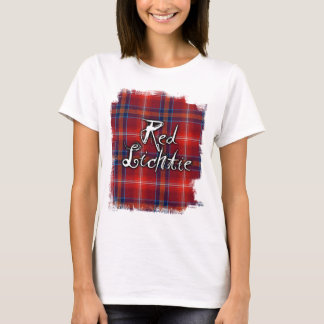 Red Lichtie Tartan Graffit - T-Shirt