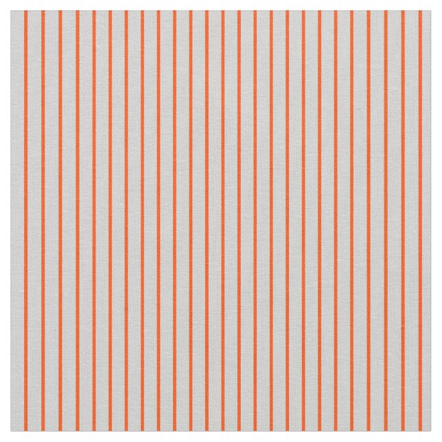 Red & Light Grey Coloured Striped Pattern Fabric (Close Up)