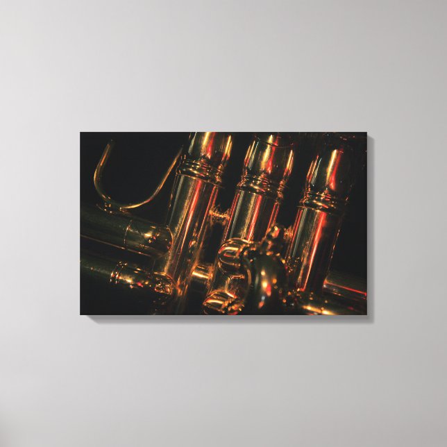Red Light Jazz Canvas Print (Front)