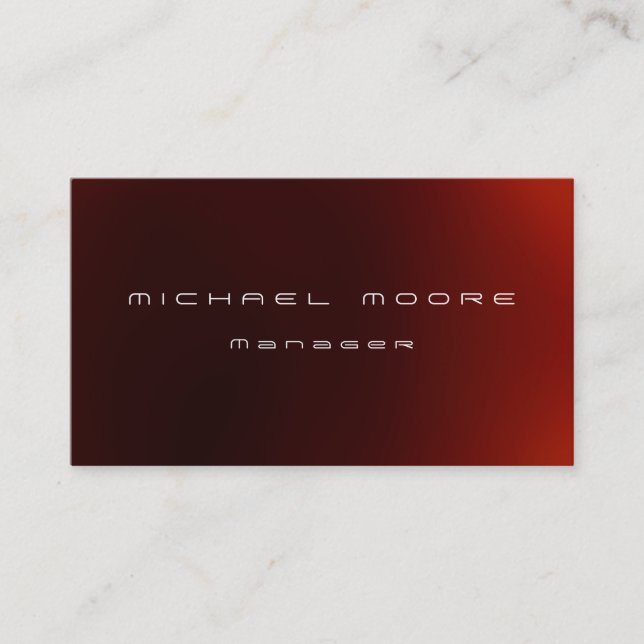 Red Light Pattern Manager Business Card (Front)