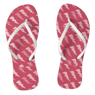 Red Lightening Flip Flops