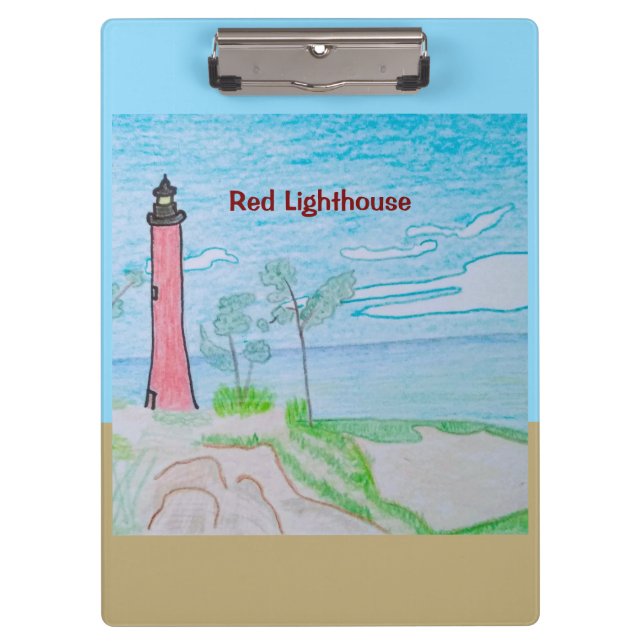 Red Lighthouse Clipboard (Front)