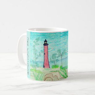 Red Lighthouse Coffee Mug
