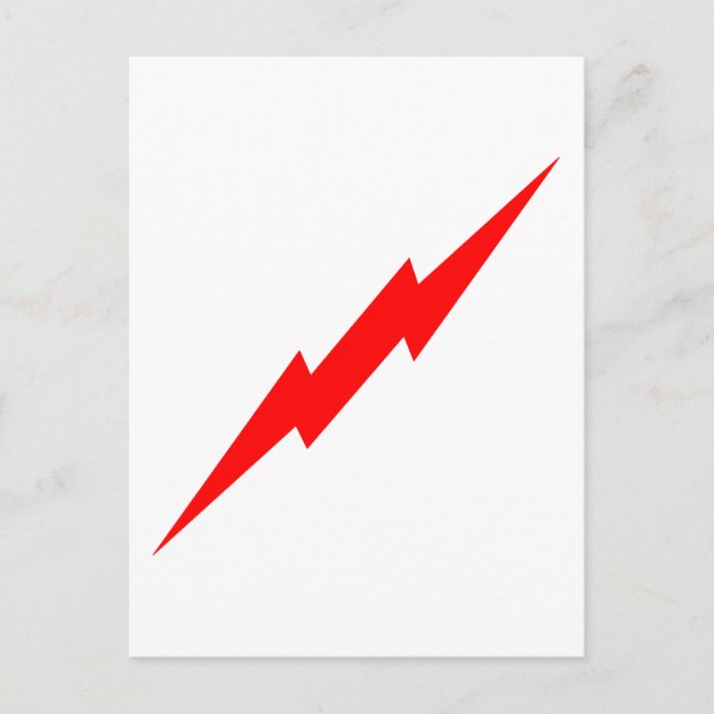 Red Lightning Postcard (Front)