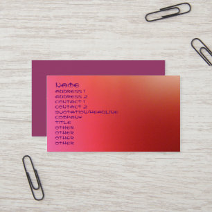 Red Lights Business Card