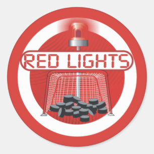 Red Lights Classic Round Sticker