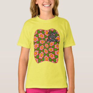 Red Lilies Pattern T-Shirt