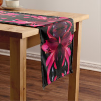 Red Lily Flower Abstract Art