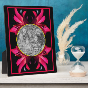 Red Lily Flower Create Your Own Photo Plaque