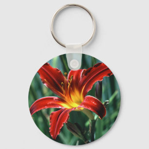 Red Lily Key Chain
