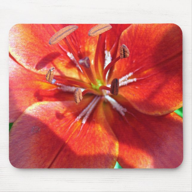 Red Lily Mouse Pad (Front)