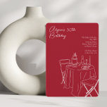 red line drawing 30th birthday  invitation<br><div class="desc">Presenting our "Birthday Dinner for 30th Birthday Party Invitation" – the perfect choice to kickstart your milestone celebration! Celebrate in Style: Whether you're planning your own 30th birthday bash or organising a surprise party for a loved one, this invitation sets the stage for a remarkable evening. Artistic Table Setting: The...</div>