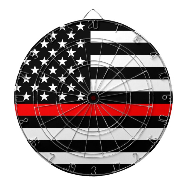 Red Line US Flag Dartboard (Front)