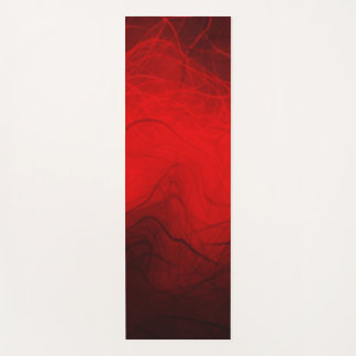 Red Linear Waves - Yoga Mat