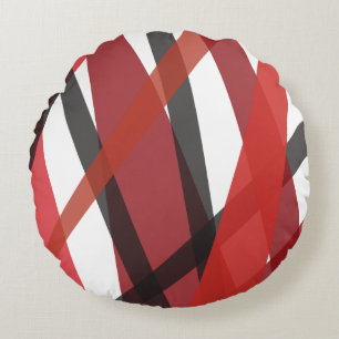 Red Lines CIRCLE OF LIFE Throw Pillow