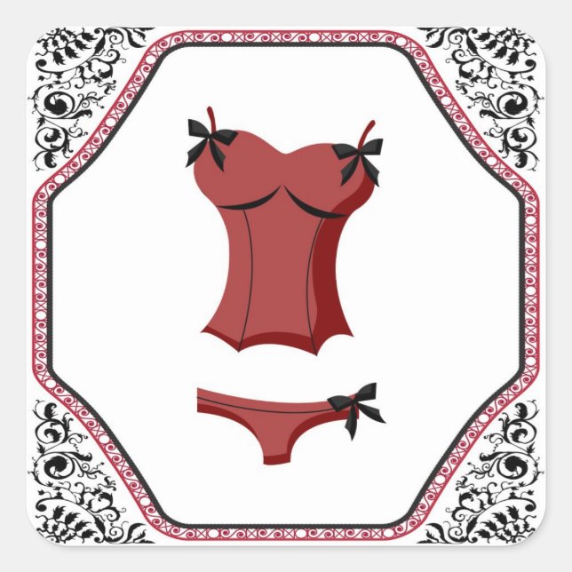 Red Lingerie | Stickers (Front)