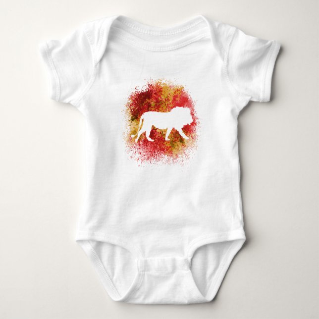Red Lion Baby Bodysuit (Front)