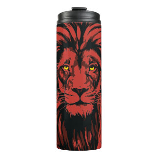 Red Lion Travel Mug | Colourful Lion Head