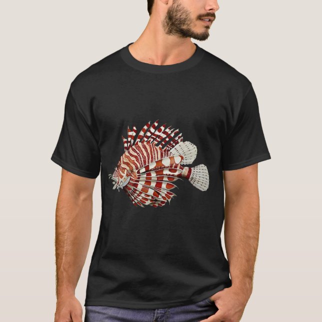 Red Lionfish/RÃ¶d drakfisk T-Shirt (Front)