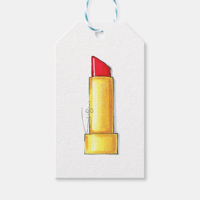 Red Lip Gift Tags (Front)