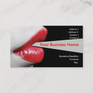 Red Lips Business Card