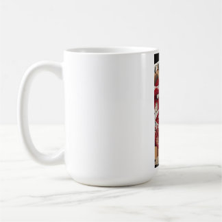 Red Lips Collage | Bold Pop Art Coffee Mug