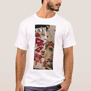 Red Lips Collage Bold Pop Art T-Shirt