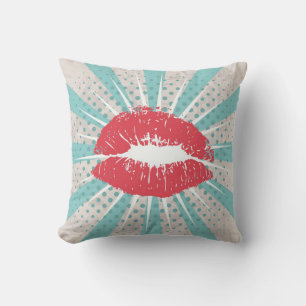 Red lips cushion