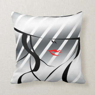 Red lips cushion