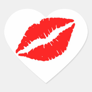 Red Lips Custom-Cut Vinyl Sticker