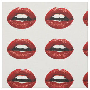 Red Lips Fabric