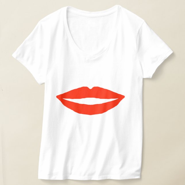 Red Lips Keep It Simple Sweetie  T-Shirt (Laydown)