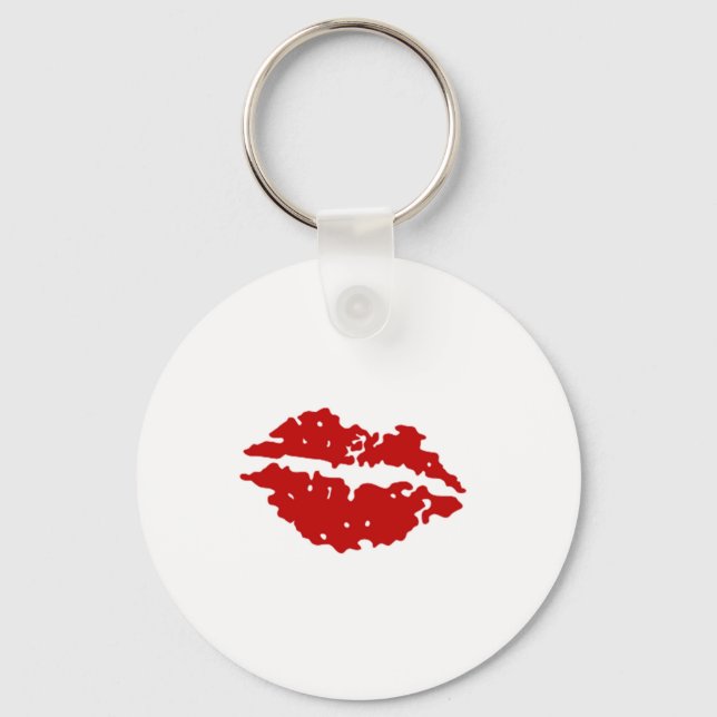 Red Lips Key Ring (Front)