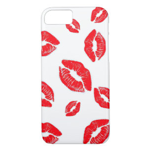 Red Lips Kiss Case-Mate iPhone Case