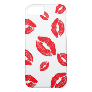 Red Lips Kiss Case-Mate iPhone Case