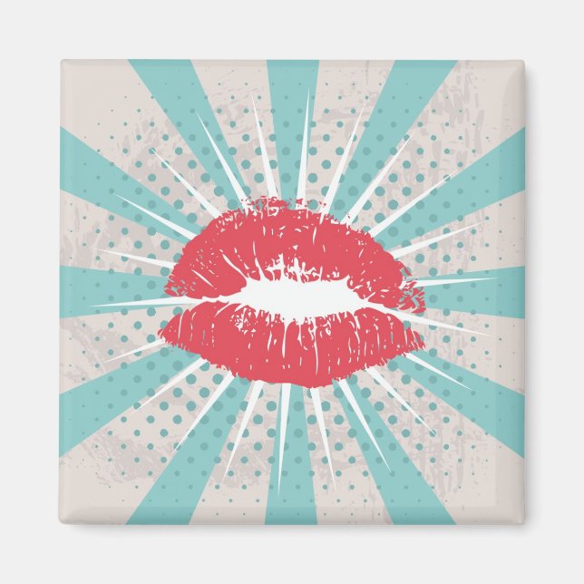 Red lips magnet (Front)