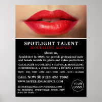 Red Lips, Modeling Agency, Model Agent Advert