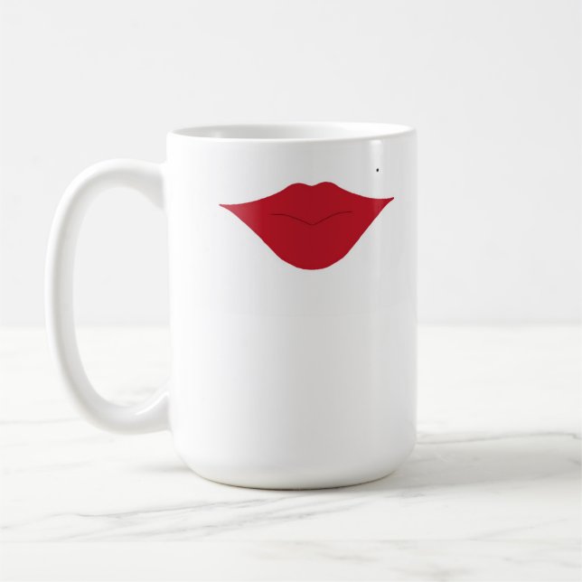 Red lips mug (Left)