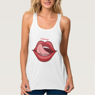 Red Lips Open Mouth Thunder_Cove Singlet