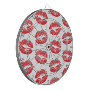 Red Lips, Pattern Of Lips, Red Lipstick, Kiss Dartboard