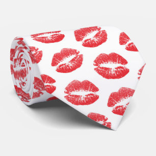 Red Lips, Pattern Of Lips, Red Lipstick, Kiss Tie