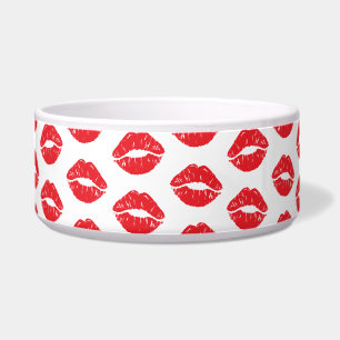 Red Lips, Red Lipstick, Kiss, Pattern Of Lips