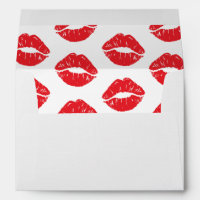 Red Lips, Red Lipstick, Kiss, Pattern Of Lips