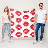 Red Lips, Red Lipstick, Kiss, Pattern Of Lips