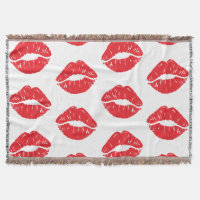 Red Lips, Red Lipstick, Kiss, Pattern Of Lips