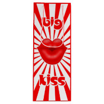 Red lips solar rays big kiss