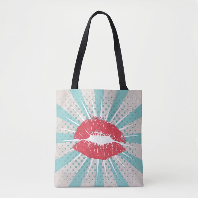 Red lips tote bag (Front)