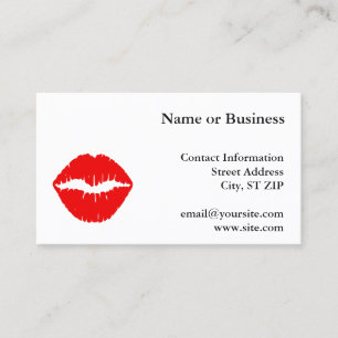 Red Lipstick Business Card