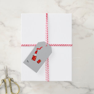 red lipstick gift tags